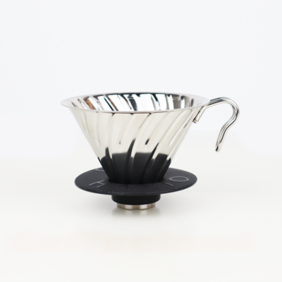 Hario V60-02 Kovový dripper so silikónom